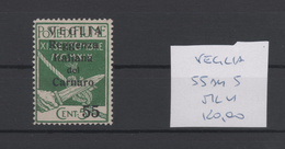 1920 Fiume Occupazione Reggenza Del Carnaro Veglia MLH - Fiume & Kupa