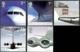 GRAND-BRETAGNE 2002 - Avions De Lignes - 5v Neufs// Mnh - Nuevos