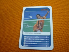 Mia Audina Tjiptawan Chinese Badminton Player Athens 2004 Olympic Games Medalist Greece Greek Trading Card - Trading Cards