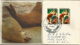 Marquage Des Phoques, Lettre De L'Antarctique Australien Année 1968, Adressée AUSTRALIE - Cartas & Documentos