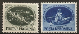 Romania 1955 Rowing Ladies Student Championship 4 Values MNH - Rowing