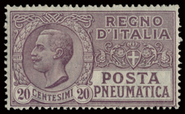 ITALY ITALIA REGNO 1925 20 C. POSTA PNEUMATICA (Sass. 8) MNH ** OFFERTA! - Pneumatische Post