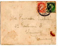 Lettre De Toronto (23.08.1894) Pour Chemnitz Via London - Briefe U. Dokumente