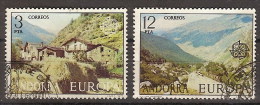 Andorra U 108/09 (o) Primer Día. Europa 1977 - Used Stamps