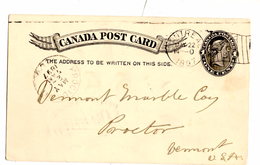 CP De Montreal (22.05.1897) Pour Proctor, Vermont - 1860-1899 Reinado De Victoria