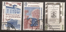 Andorra U 163/65 (o) Primer Día. Centenarios 1982 - Used Stamps