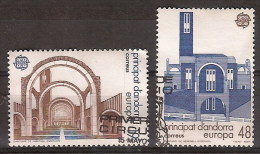 Andorra U 196/97 (o) Primer Día. Europa 1987 - Used Stamps