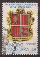 Andorra U 195 (o) Primer Día. Escudo. 1987 - Oblitérés