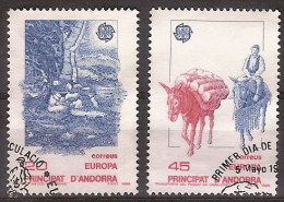 Andorra U 204/05 (o) Primer Día. Europa 1988 - Used Stamps