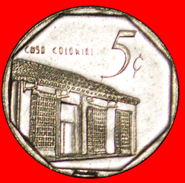 § COLONIAL HOUSE: CUBA ★ 5 CENTAVOS 2002 COIN Alignment ↑↓ CONVERTIBLE PESO! LOW START★ NO RESER - Cuba