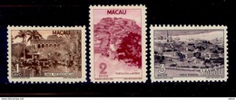 ! ! Macau - 1948 Local Motifs 1, 2 & 3 A - Af. 327 To 329 - MH - Nuovi