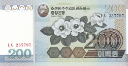 North Korea 200 Won 2005 Flower - UNC - Korea (Nord-)