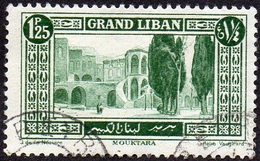 Grand Liban Obl. N°  55 - Site Ou Monument - Mouktara - Oblitérés