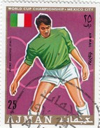 Ajman -1 Stamp Used  Calcio  Pietro Anastasi - 1970 – Mexico