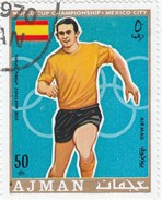 Ajman -1 Stamp Used  Calcio  Jose Martinez - 1970 – Mexico