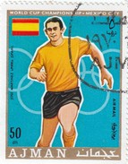Ajman -1 Stamp Used  Calcio  Jose Martinez - 1970 – Mexico