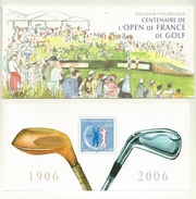 BLOC SOUVENIR 13 NEUF GOLF OPEN DE FRANCE LIVRE  DANS SON BLISTER FERME COTE 8 EUROS. - Bloques Souvenir