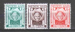 Netherlands 1924 NVPH 141-143 MH - Neufs