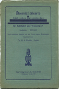 Übersichtskarte Der Märkischen Wasserstrassen Für Schiffahrt Und Wassersport 30er Jahre - Maßstab 1:250'000 75cm X 95cm - Cartas Náuticas