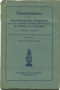 Übersichtskarte Des Mecklenburgischen Seengebietes Und Seinen Verbindungen Für Schiffahrt Und Wassersport 30er Jahre - M - Nautical Charts