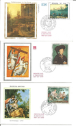 -lot De 3 - Tableaux -peintres -Van Der Weyden - Boucher - Claude Gellée - Ohne Zuordnung