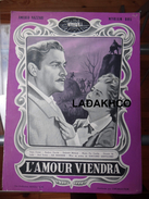 DOSSIER DE PRESSE FILM 1955 # AFFICHE CINEMA # L'AMOUR VIENDRA  DE GIACOMO GENTILOMO# PUBLICITE CINE SELECTION # - Pubblicitari