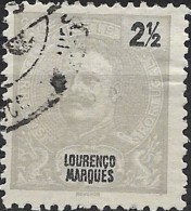 LOURENCO MARQUES 1898 "King Carlos" -  21/2r. - Grey FU - Lourenco Marques