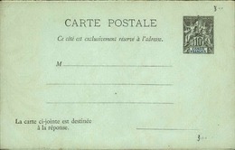 CONGO - Entier Sur Carte Réponse Vierge Avec Type Groupe - Très Bon état - P21079 - Covers & Documents