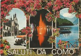 T1978 Saluti Da Como - Panorama Vedute Multipla - Fiori Fleurs Flowers / Viaggiata 1983 - Andere Steden