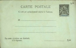 REUNION - Entier Sur Carte Réponse Au Type Groupe - P21101 - Cartas & Documentos