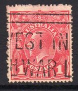 Australia 1914-20  1d Carmine-red GV Head, 2nd Wmk., Used, (SG 21) - Usados
