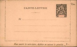 ETS DE L'INDE (variété Du A Manquant) - Entier Sur Carte Lettre Au Type Groupe - P21110 - Brieven En Documenten