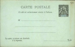 ETS DE L'INDE - Entier Sur Carte Vierge Au Type Groupe - P21111 - Cartas & Documentos