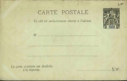 GRANDE COMORE - Entier Sur Carte Réponse Vierge Au Type Groupe - P21116 - Cartas & Documentos