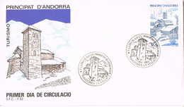 21034. Carta F.D.C. ANDORRA Española 1985. Turismo, Poblacion De PAL - Lettres & Documents