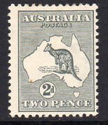 Australia 1915 2d Grey 'Roo, 2nd Wmk., Lightly Hinged Mint (SG 24) - Ongebruikt