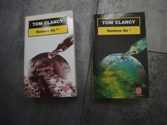 Lot De 2 Livres De Poche Albin Michel- Genre Triller Militaire Par Tom Clancy-Tome 1 Et 2 - Loten Van Boeken