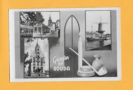 CPSM - HOLLANDE- GOUDA, GROETEN UIT GOUDA    EN MULTIPLE PRISES DE VUE - Gouda