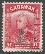 Sarawak. 1947 Crown Colony. GR Cypher Overprint. 8c Used. SG 155 - Sarawak (...-1963)