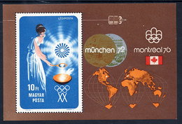 HUNGARY 1973 Olympic Games Publicity Block MNH / **.  Michel Block 96 - Hojas Bloque