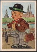 9733 - Alte Glückwunschkarte - Künstlerkarte Onkel Fritz Aus Neuruppin - Piorkowsky - N. Gel - TOP - Neuruppin
