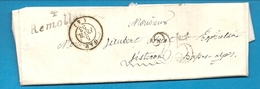 Hautes Alpes - Remollon Pour Sisteron (Basses Alpes). CàD Type 14 + Cursive + Taxe Tampon 25 - 1801-1848: Précurseurs XIX