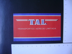 PLANE - AIR TRANSPORT LIMITED (T.A.L.) - Werbung