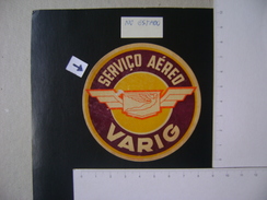 PLANE - VARIG ( BRAZIL) LABEL IN THE STATE - Werbung