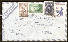 ARGENTINE   -  Lettre Pour La France.   Timbres :  Avion  /  Tournesols ... - Briefe U. Dokumente