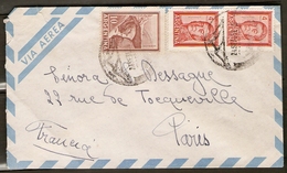 ARGENTINE   -  Lettre Pour La France.   Timbres :  San Martin  /  Pont Sur Rivière - Cartas & Documentos