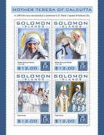 SOLOMON ISLANDS 2016 ** Mother Teresa Of Calcutta M/S - OFFICIAL ISSUE - A1702 - Madre Teresa