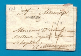 Hautes Alpes - Embrun Pour Manosque (Basses Alpes). LAC De 1768. MP Lenain N°2. Indice 14 - 1801-1848: Précurseurs XIX