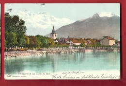 PRM-22  Villeneuve Et Dents Du Midi. Cachet 1908 - Villeneuve