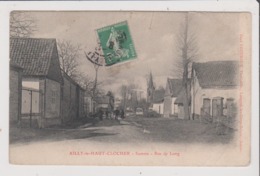 CPA - AILLY LE HAUT CLOCHER - Somme - Rue De Long - Ailly Le Haut Clocher